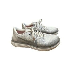 Nike Athletic 'Free RN Distance Runners Sneakers Gray White Shoes Lightweight
